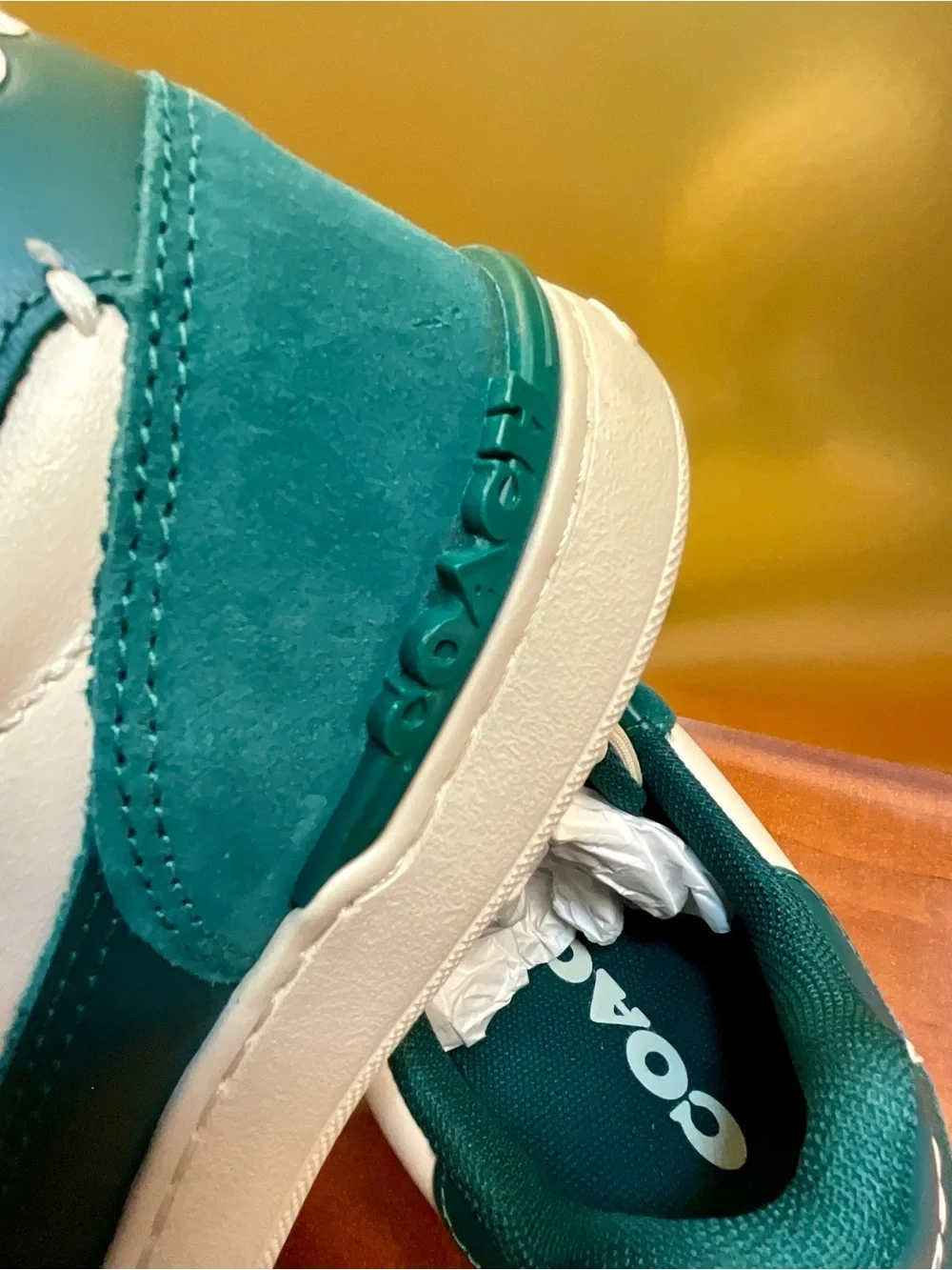 Coach suede up padded